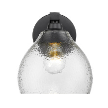 Golden 1094-1W BLK-HCG - Golden Lighting Ariella 1-light Wall Sconce in Matte Black